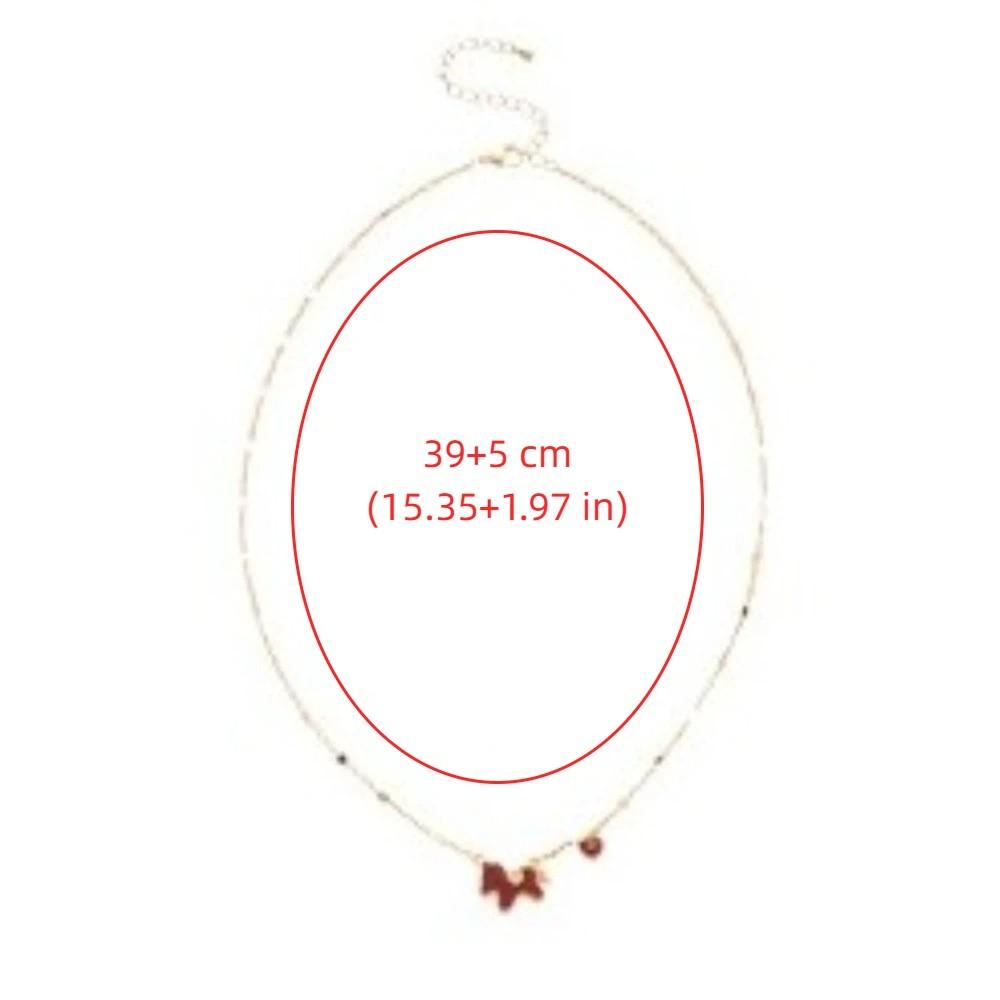 Zodiac Red Pony Necklace Fashion New Year Collarbone Chain Creative Horse Pendant Necklace Woman