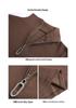 2024 Fall/Winter Women's Slim Fit Half-High Collar Long Sleeve Zipper Top