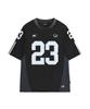 ODDSTUDIO Sporty Nylon Football Oversized T-Shirt - Black