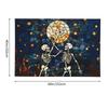 Halloween Skeleton Pumpkin Print Customized Tapestry Bedroom Decoration  Wall Hanging Blanket Tapestry Cool Stuff For Room