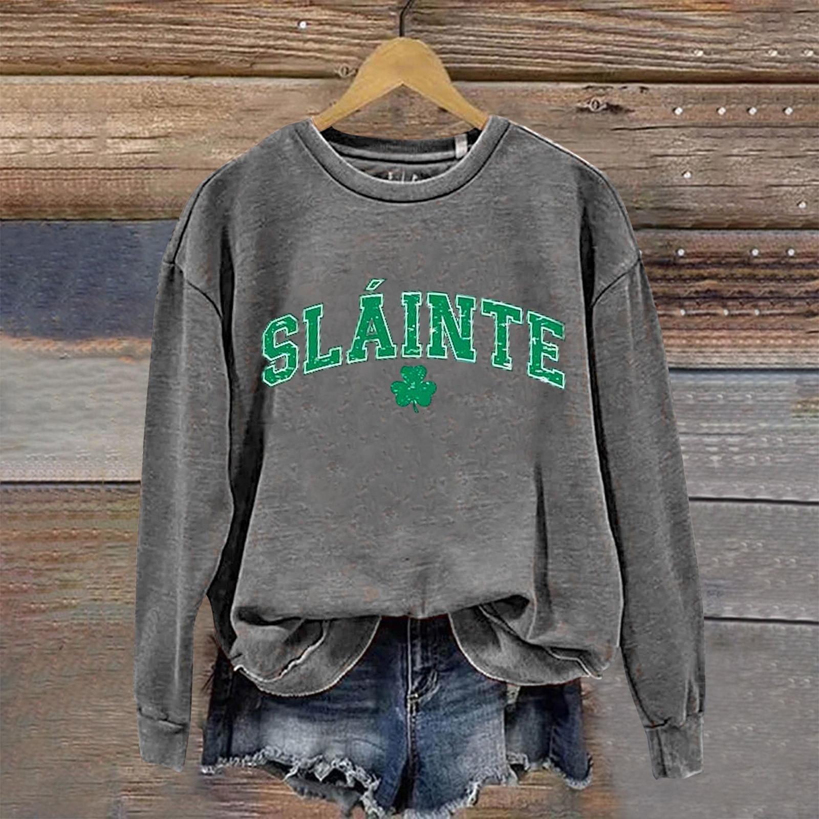 Women s Round Neck Tops Cotton Women s Casual Fashion Long Sleeve O Neck Pullover XXXL