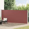 Vidaxl Ausziehbare Seitenmarkise für Terrasse, 180 x 600 cm, Braun