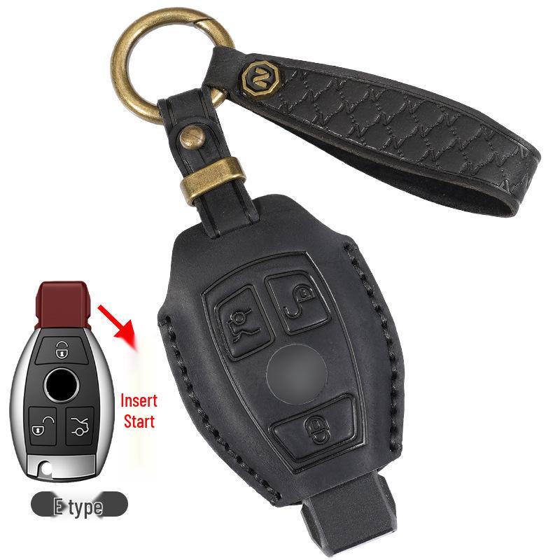 Mercedes-Benz Genuine Leather Key Case for C260L/E300L/GLC300L/A200L/GLE/GLB/GLA Models