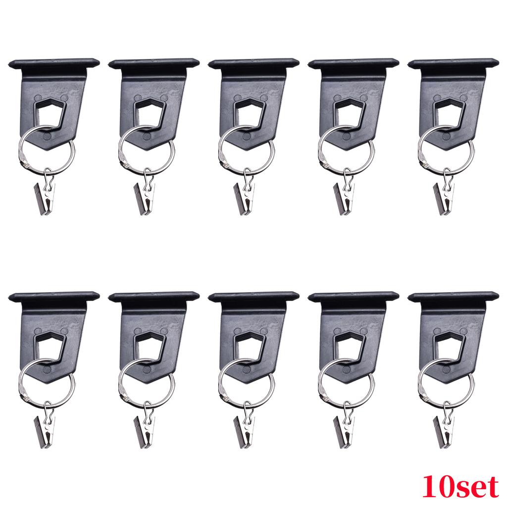 RV Sunshade Lamp Hook Camping Sunshade Accessory Hanger Round Opening Type Hook Set RV Round Anti-fall Clip Party Light Hanger