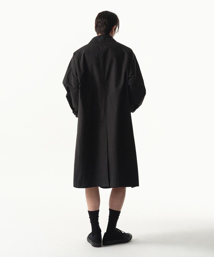 Musinsa Standard [City Leisure] Cn Oversized Balmacaan Trench Coat [Black]