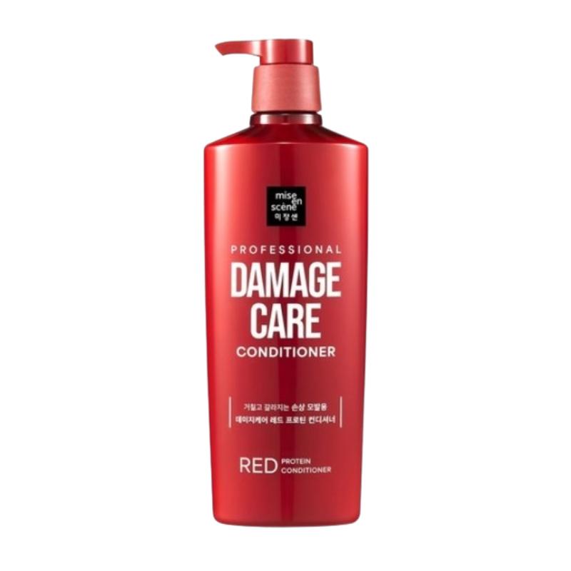 Mise En Scène Red Protein Conditioner 680ml | Damage Care with Rose Protein & Argan Oil | Moisturizing & Nourishing Hair Care