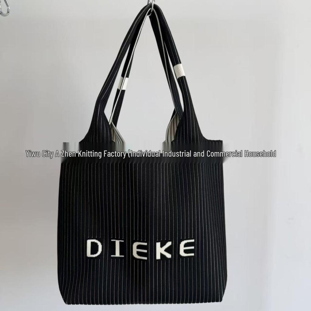 Seaside Crochet Cotton Mesh Bag - Large Capacity, Lazy Summer Style for Women