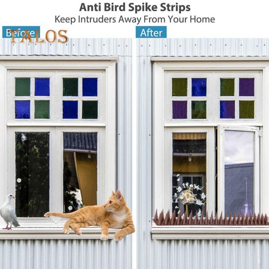 12 ks Hrotů proti ptákům Odolné proti povětrnostním vlivům Venkovní Odpuzovač ptáků Balkon Okenní parapet Hroty proti ptákům pro Domov Zahrada Nádvoří