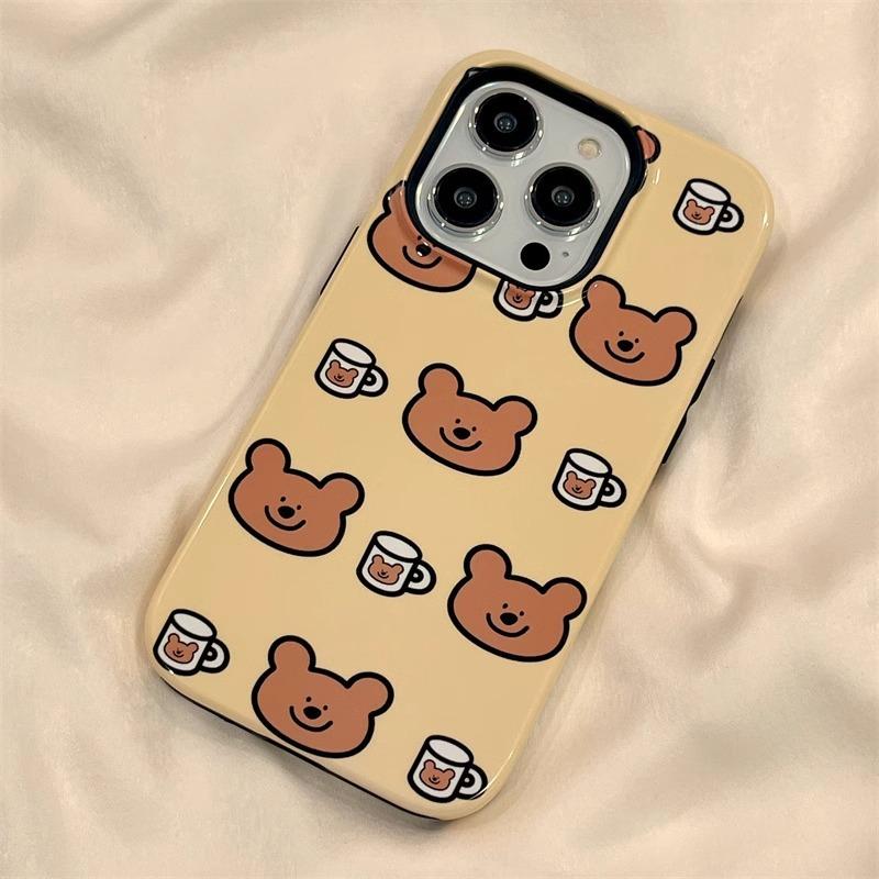 Applicable to Apple 11/11 2-in-1 mobile phone case iPhone11ProMax new 11Pro cartoon cute bear