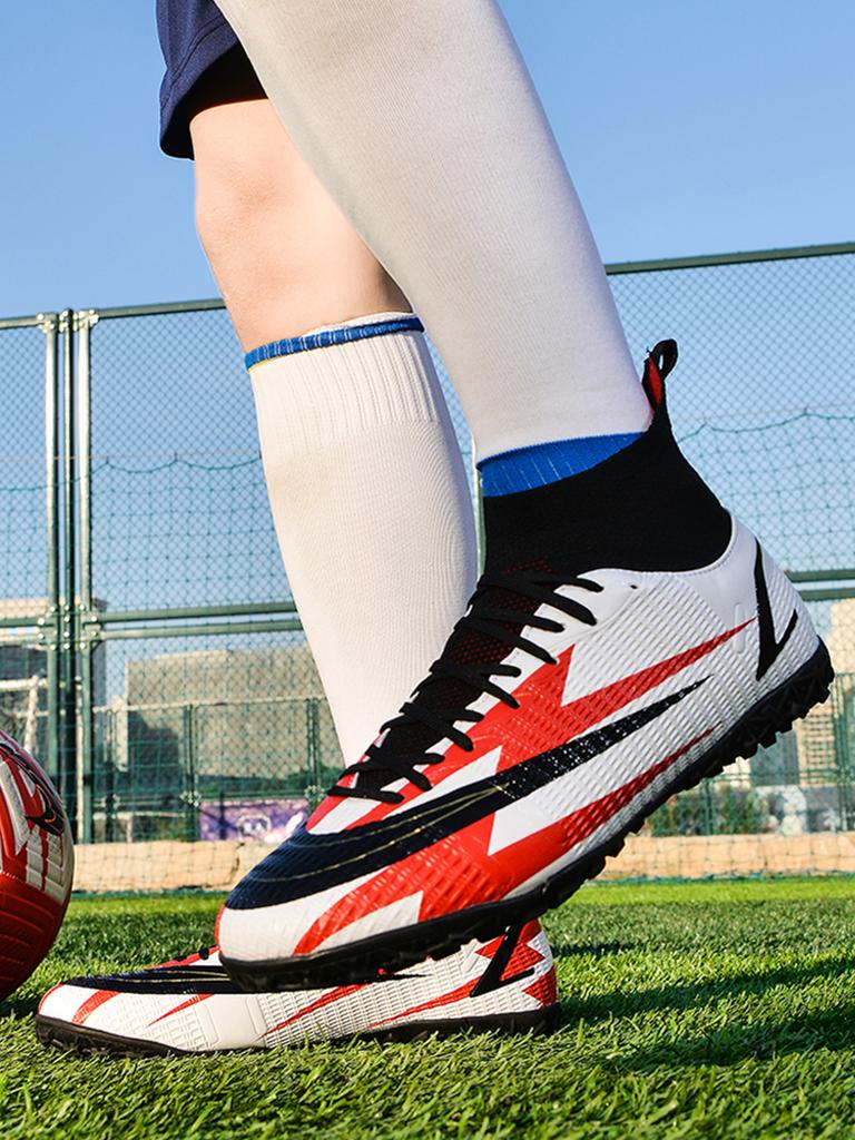 Pantofi de fotbal cu ghete înalte pentru bărbați și femei, unghii rupte, crampoane, copii, tineret, studenți, pantofi de antrenament profesionali pentru adulți