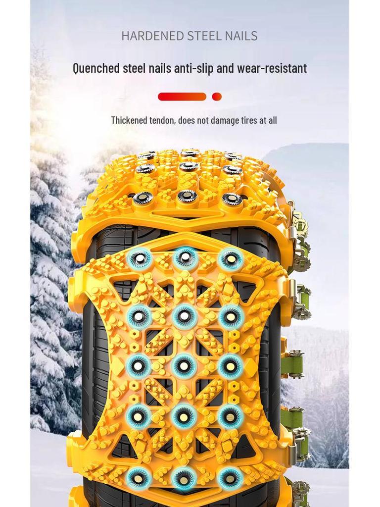 Winter Universal Snow and Mud Anti-Skid Chains for Small Off-Road Vehicles and Sedans