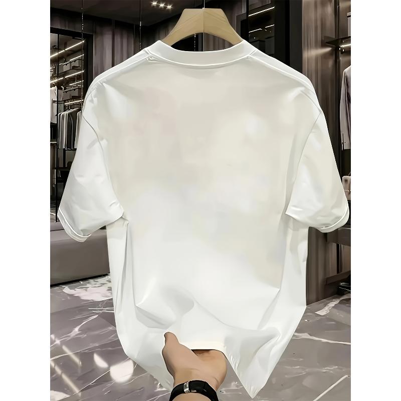 European Size Short-Sleeve Round-Neck Casual Top, Machine Washable Vintage T-Shirt, Suitable for Summer And Spring, Comfortable And Skin-Friendly