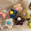 Plastic Flower Hair Claw Hairpin Plastic Shark Clip Sweet Hair Crab Clip  Vacation