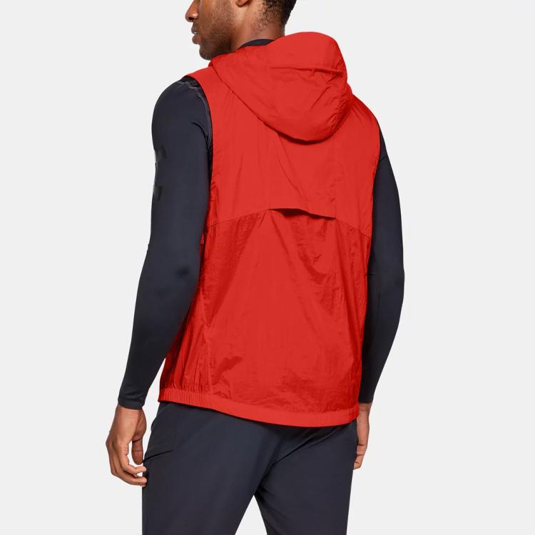 Under Armour Sports Training Hooded Sleeveless Vest Men Vests Red 1320977-890