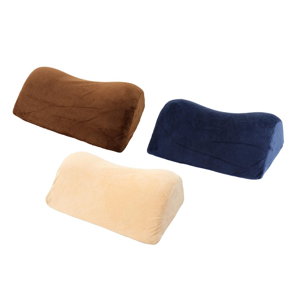 Portable Memory Foam Headrest Wedge Cervical Neck Support Orthopedic Pillow for Home or Travel