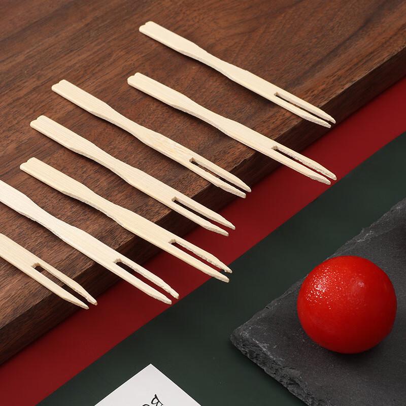 

Diren Disposable Bamboo Fruit & Dessert Forks, 10cm, 200 Count