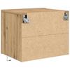 Nightstand Set of 2 Artisan Oak Finish 50 x 39 x 41 cm Engineered Wood