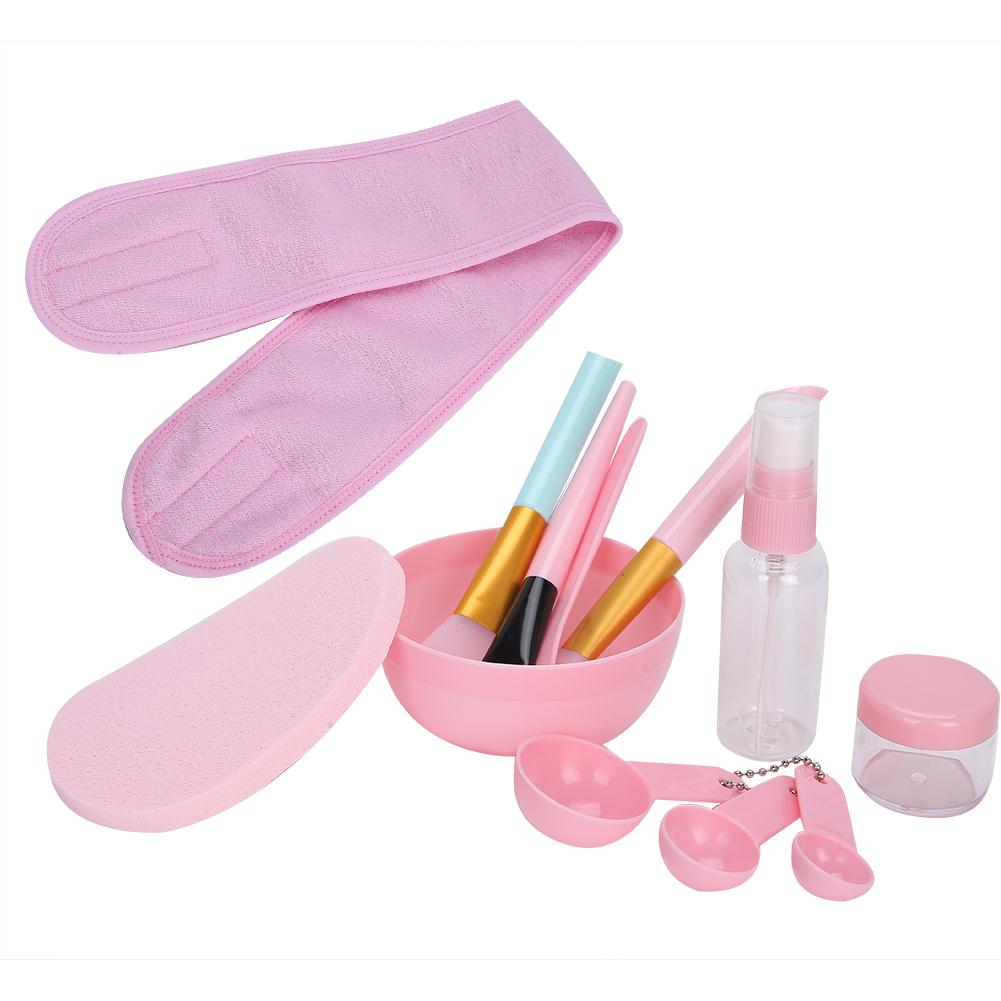 12pcs Household Facial Mask DIY Tool Kit Spoon Bowl Brush Stick Spray Bottle Makeup Tool