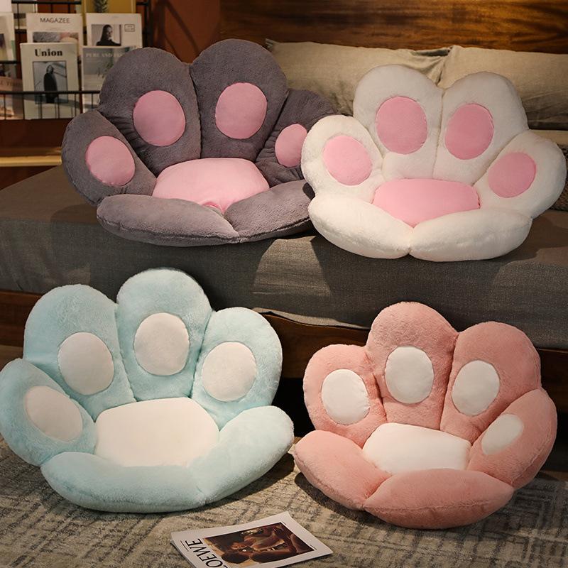 Bear Paw Semi-Enclosed Seat Cushion Lazy Integrated Cat Paw Seat Cushion Home Sofa Pillow Cushion Office Seat Cushion