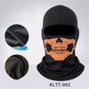 Outdoor Cycling Skull Mask, Road Bike Riding Mask, Scarf Integrated Half Face Ghost Print Headband Hat