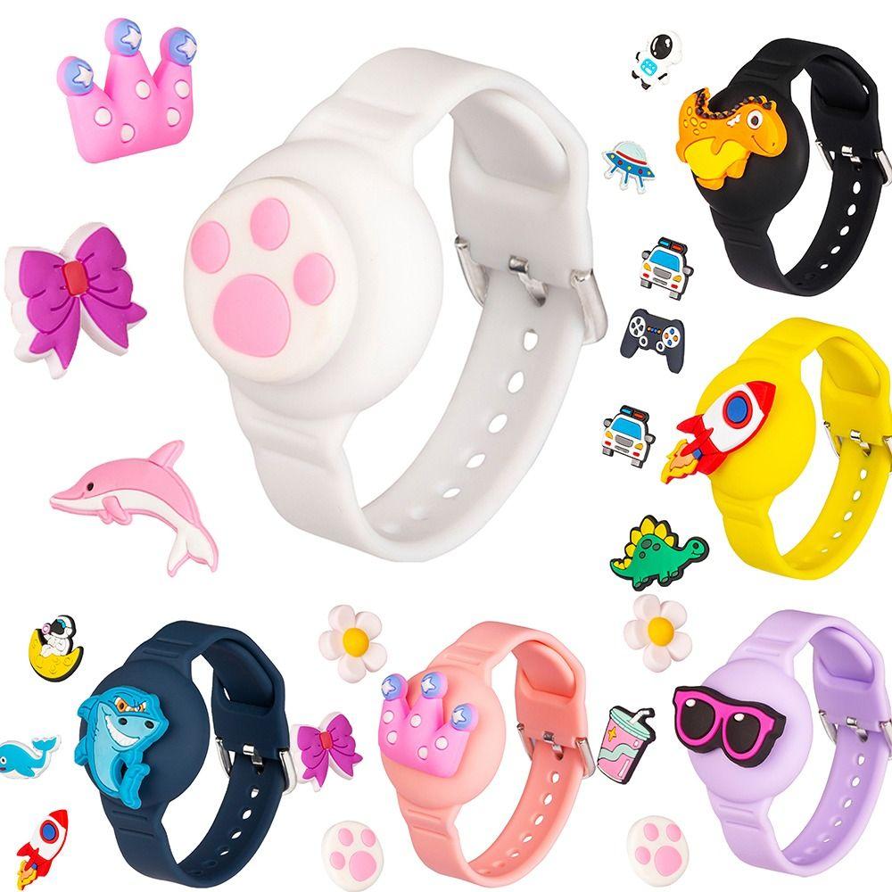 Silicone Kids Bracelet Tracker Case Bracelet Holder for Apple AirTag Tracker Accessories