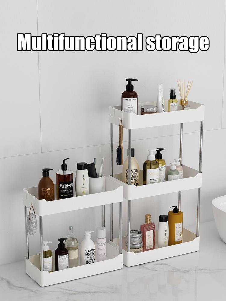 Toilet Washbasin Countertop Storage Rack, Bathroom Storage Rack, Kitchen Snacks, Cosmetics, Washbasin