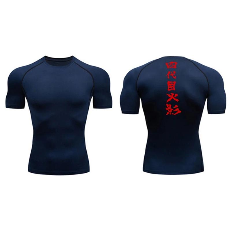 

Graphic Print Athletic Quick Dry Tshirts for Men Gym Workout Training Running Compression Shirt Undershirts Baselayers Tees Tops XXXL