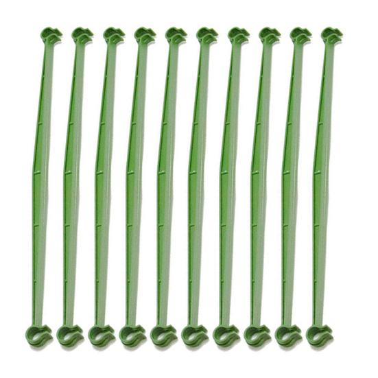10Pcs Plant Trellis Connectors Flexible Sturdy Rust-Proof Plastic Connecting Rod Support Expandable Garden Vegetables Tomato Cage Stake Arm