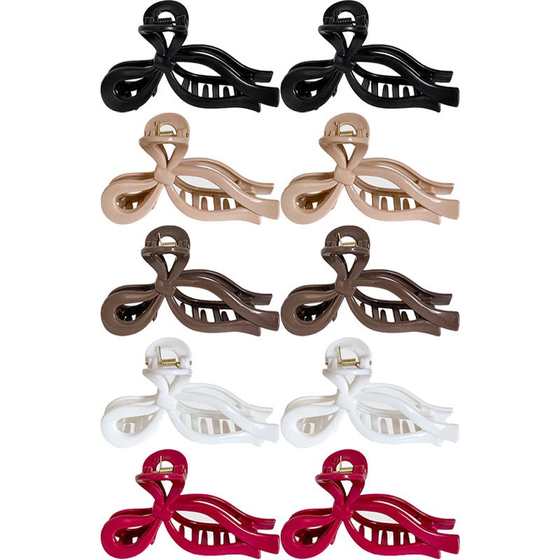 Solid Color Elastic Soft Silicone Hair Clip Fashionable and Elegant Shark Clip Hair Accessories