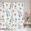 Cartoon Patterns Children's Shower Curtain Warm Girls Room Decoration Curtains Boys Shower Curtains Bathroom Decor With Hooks