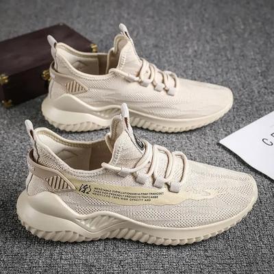 Men Tennis Shoes Fashion Spring and Autumn Leisure Walking and Running Breathable Flat Bottom Gym Sports Men Sneakers