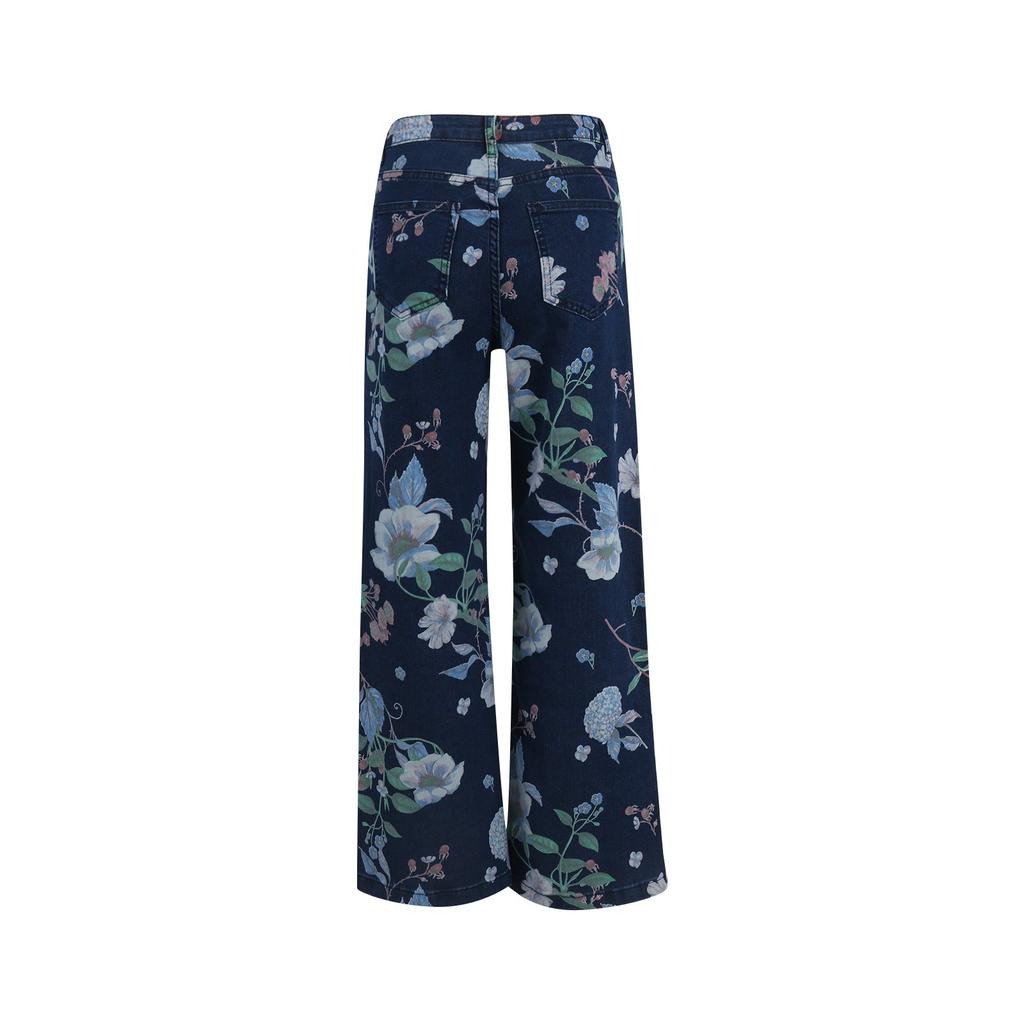 Damen Denim Klassisch Vielseitig Hohe Taille Modische Hose
