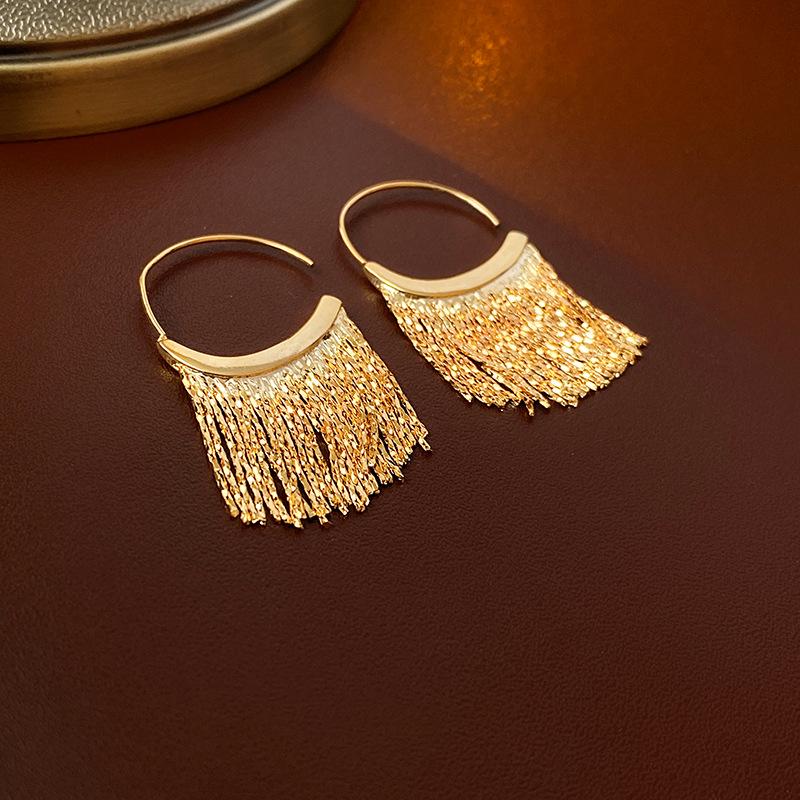 

Европейские и американские металлические серьги-крючки в форме буквы С, классный стиль, персонализированные серьги, модные, легкие, роскошные, высококачественные серьги для женщин 1#