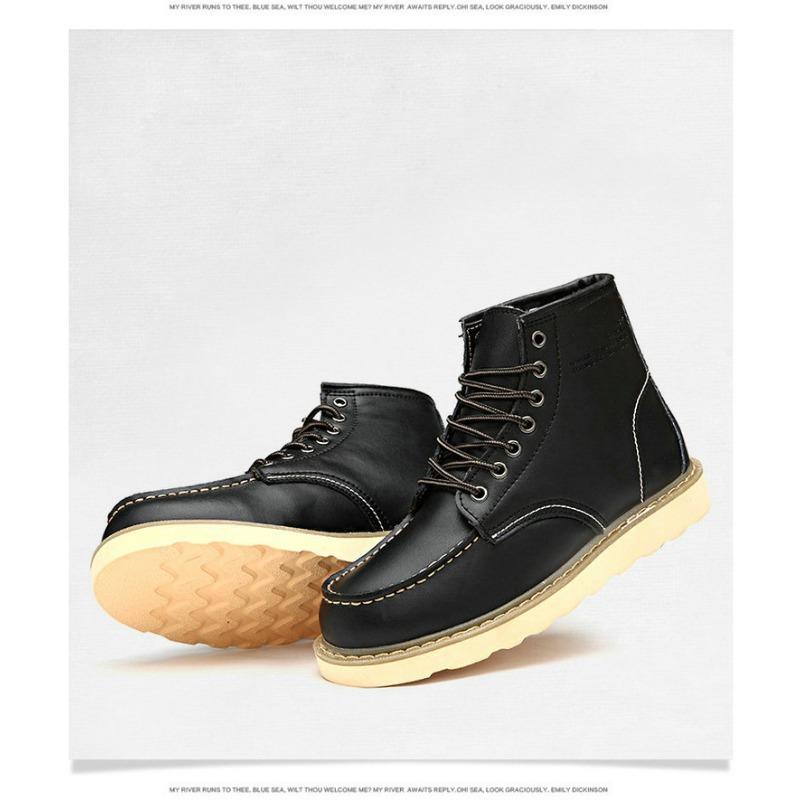 Stiefel Herren Casual High Top Schuhe Paar Arbeitsstiefel Große Schädel Schuhe