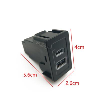 12V/24V Car Dual Charger QC3.0 USB PD Phone Charging Interface Adapter Socket For Suzuki SX4 Swift Accessories