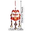 Traditional Spring Festival Ornaments Red Atmosphere Lucky Pendant Beads Lion Dance Pendant  Wall