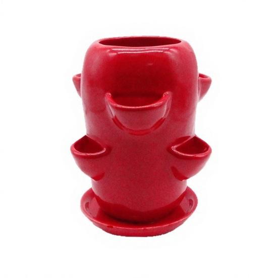 Башня-кашпо для суккулентов Терракота Керамика Башня-горшок для растений Декоративный вертикальный контейнер для садоводства для выращивания клубники суккулентов орхидей