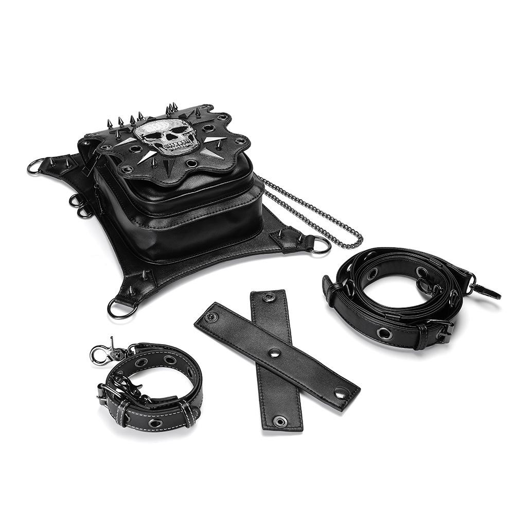 Bag Girl Halloween European and American Punk Skeleton Lady Single-shoulder Crossbody Bag Outdoor Travel Chain Bag