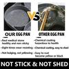 Egg Frying Pan Non Stick 4-Cup Burger Steak Pancake Sausage Omelet Breakfast Cooker Pan with Long Handle Cooking Tool