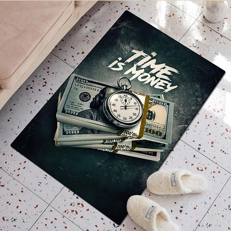 Money Rug - Home carpet Office Decorative Carpet For Living Room Bedroom Door Mat Floor Rug Computer Chair Area Rug