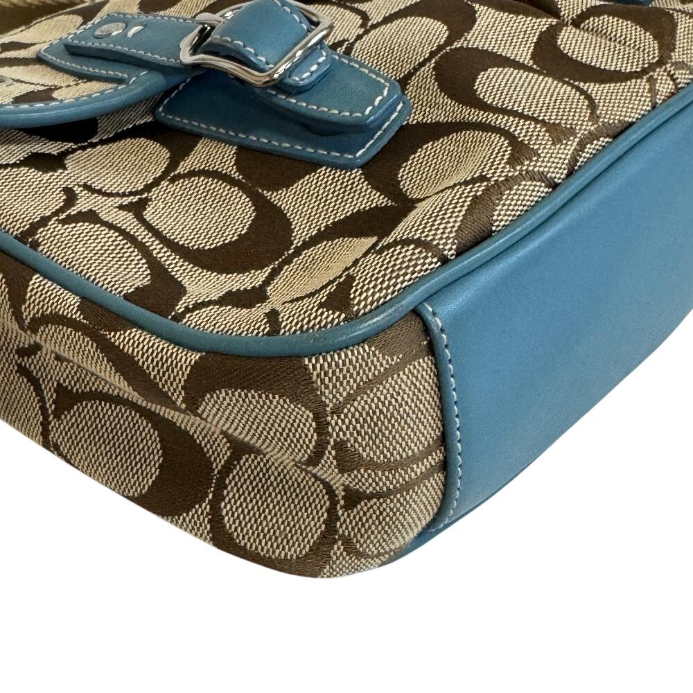 Coach 6849 COACH Signature Canvas Shoulder Bag Beige Canvas Used