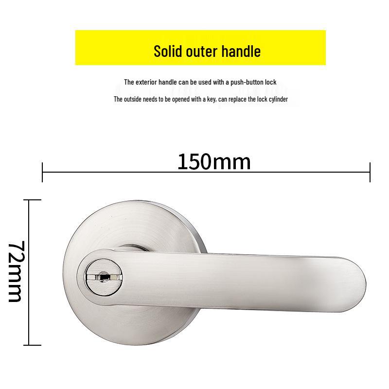 

304 Stainless Steel Double-Leaf Fire Exit Push-Bar Lock for One-Way Escape Door