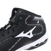 Mizuno Wave Divers DE 2 Fitness Black x White x Light Size 2E Shoes, Indoor, Studio, Gym, Exercise, Gray, 23.5 cm,