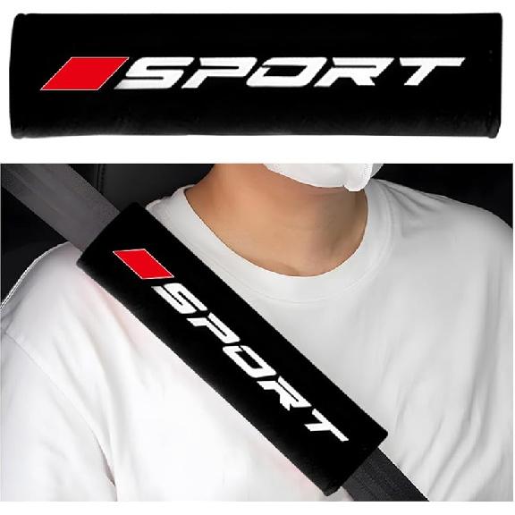 Mandark Car Seat Belt Pad, Vehicle Seatbelt Shoulder Strap Cover For More Comfortable Driving, Auto Interior Safety Belt Protection Cushion чёрный