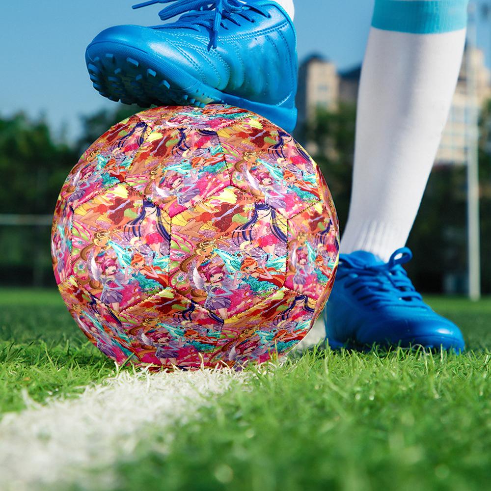 Pallone da Calcio Winx Club Taglia 5, Adatto per Partite Indoor e Outdoor, un Regalo Adatto a Tutti.