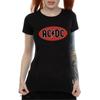AC/DC Womens/Ladies Red Circle Logo Cotton T-Shirt