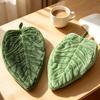 1Pcs Leaves Hand Towels Absorbent Kitchen Handkerchief Kitchen Accessories Bathroom Hands Towel Wall Hanging Kitchen Towels