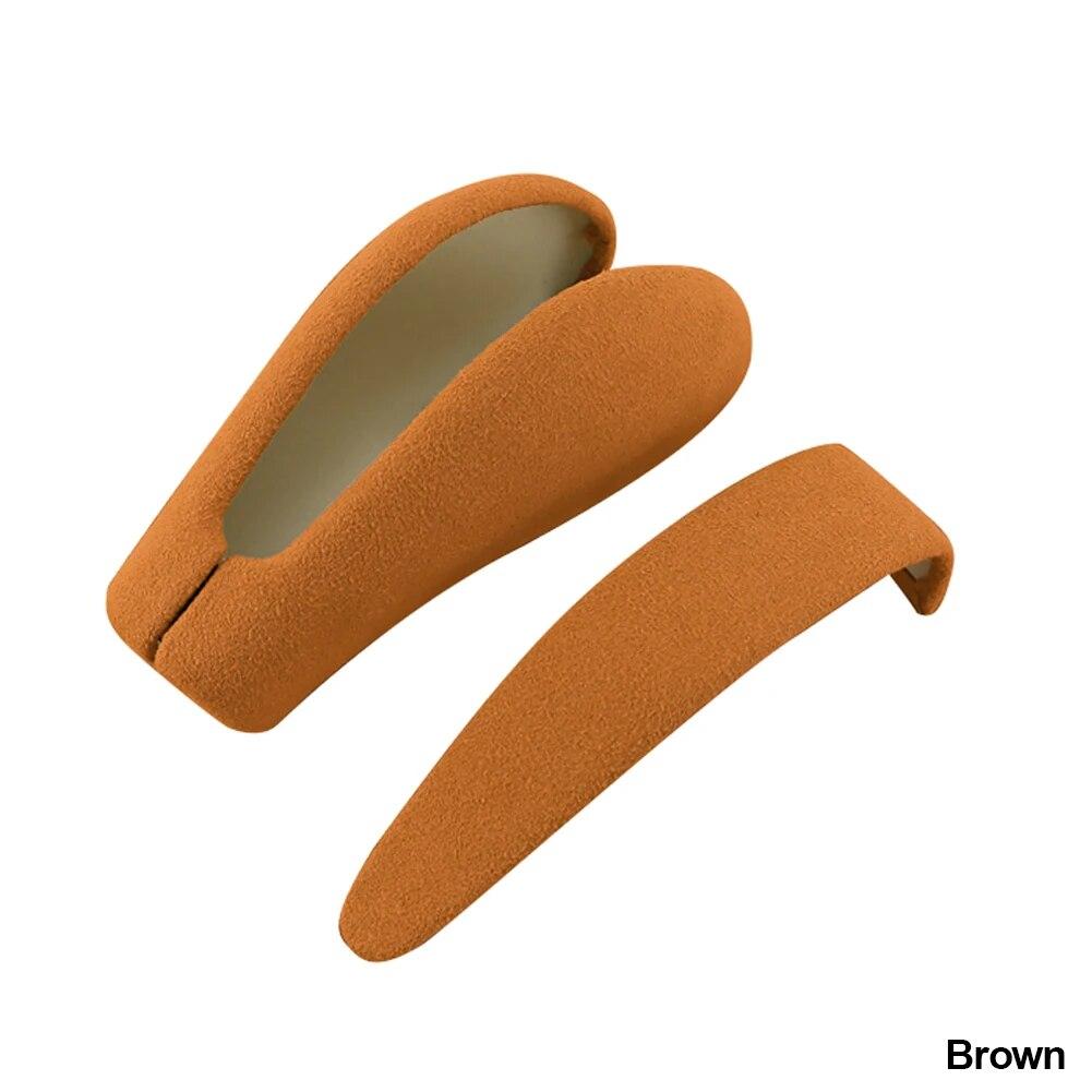 

Автомобильная замшевая кожаная текстура, панель переключения передач, рамка, ручка переключения передач, накладка на голову для Porsche Cayenne 2004-2009 коричневый