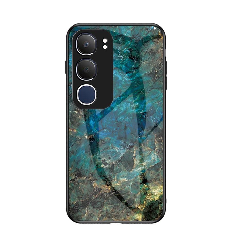 Marbling Tempered Glass Phone Case For Vivo Y72 Y52 5G Y19S Realme 14 6 8 10 Pro Plus 5G 6i C3 C63 C61 C75 C31 OPPO Reno 13 13F A53 A52 A72 A3 Cover