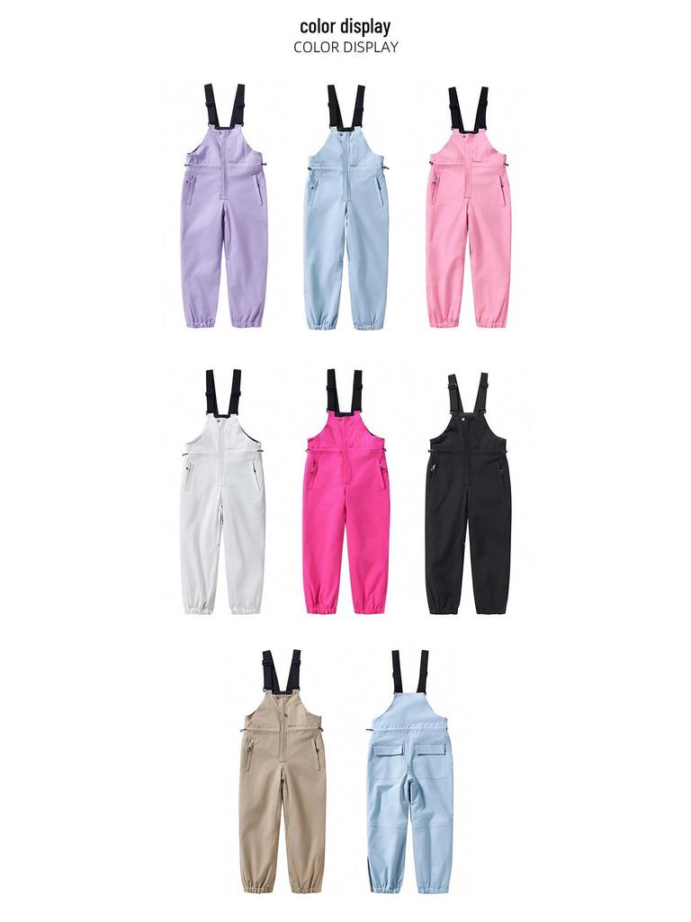 Kids' Ski & Snowboard Overalls: Windproof, Warm, Thickened Pants for Boys & Girls